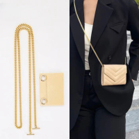 T Chain Strap Bag Inner Bags Accessories for YSL Wallet Caviar Handbags Purse Insert Felt Liner Bag Crossbody Chain Bag Straps