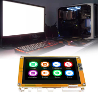 Sarung Akrilik untuk Papan Pembangunan ESP32, 4.3Inci, Skrin LVGL IPS, Paparan Berwarna-warni, Kit P