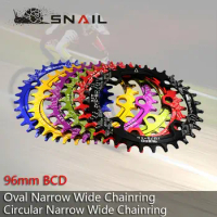 96BCD SNAIL 32T/34T/36T Bicycle Oval Chain ring Cycling A7075-T6 Ultralight Chainwheel MTB Bicycle Crankset Plate
