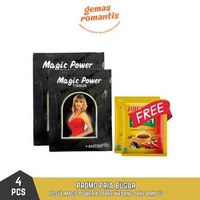 Tisu Magic Power Original isi 6 Pcs 2 Kotak Tissue Magi Man FREE Jahe AMH Merah Herbal 2 Sachet