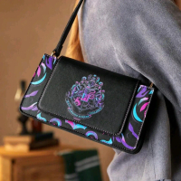 [READY STOCK] SHOULDER BAG HOGWARTS PURPLE | SHEIN X HARRY POTTER Wanita