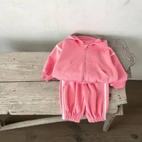 1-4 thn | Jaket Sweater+Celana Anak Jacket Coat Karakter Unisex catalog JXXJ JH 1-2 tahun Pink