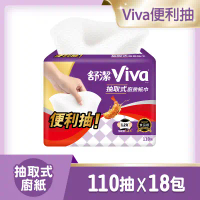 【舒潔】Viva抽取式廚房紙巾 110抽x3包x6串/箱