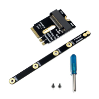 Penyesuai Sambungan NVME, PCIE4.0 2230 A + E Kunci, dengan Kad Pengangkat Pendakap, Serasi dengan Pa