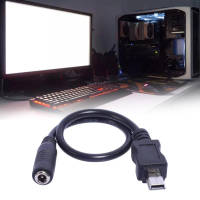 Kabel Pengecas DC3.5x1.35mm ke Mini USB dengan Pin Pengisian Kuasa, Kompak dan Boleh Diandalkan, Pan