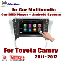 Car DVD Player For Toyota Camry (XV50) 2011-2017 IPS LCD Screen GPS Navigation Android System Radio Audio Video Stereo