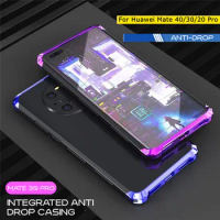 Mate 40 Pro Aluminum Metal Case For Huawei Mate 40 Pro Armor Mate 20 Hard PC Funda for Huawei Mate 30 Pro Shockproof Back Covers