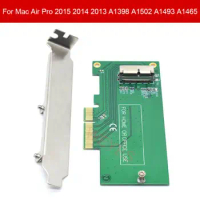 New Convert Card For Mac Air Pro 2015 2014 2013 A1398 A1502 A1493 A1465 PCIE PCI-E to 4X Adapter Card SSD