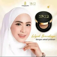 Bedak Tabur Perfect Cushion SR12 Skincare Kosmetik SPF 30 - Bedak Padat Full Coverage Mencerahkan