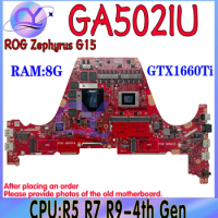 Mainboard For ASUS GA502IV GA502IU GA502 GA502DU GA502I Laptop Motherboard R5 R7 R9 GTX1660Ti/V6G RTX2060/6G RAM/8GB