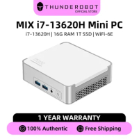 Newly Mix i7-13620H 13th Gen Core i7 WiFi 6E ThundeRobot Mix Mini PC 10 Cores 16 Thread Intel UHD Graphics,Home &amp; Office Mini pc