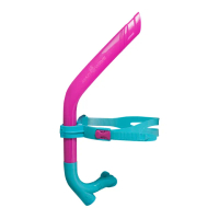 【俄羅斯MADWAVE】前掛式訓練專用呼吸管(PRO SNORKEL PINK)