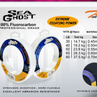 SENAR LEADER KAMIKAZE SEA GHOST FC PILIHAN 30LB 40LB 50LB HARGA 1PC