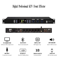 BX3 Karaoke Front Effector Digital Audio Processor KTV Pre-effects 32Bit DSP Echo Effect Processor With PC Software Bluetooth