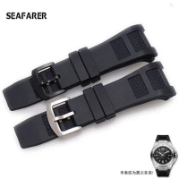 Notch End Silicone Rubber Watch Band for IWC Ingenieur Strap for Men 30*16mm Waterproof Watch Strap Bracelets Pin Buckle Belt