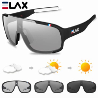 ELAX Polarized and Photochromic Cycling Glasses Outdoor Cycling Eyewear Sports Sunglasses Men Women Mtb Bike Bicycle Goggles
