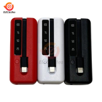 1*18650/18700/20700/21700 Battery Charger Type-C USB Ports Power Bank Case DIY Shell Kit Cell Phones Powerbank Box With Cable