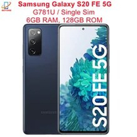 Samsung Galaxy S20 FE S20 Lite 5G G781U1 G781U1/DS 6.5 "ROM 128GB RAM 6GB snapdragon NFC Original S20FE 5G ปลดล็อกโทรศัพท์มือถือ