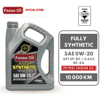 Feoso Oil Fully Synthetic Petrol Engine Oil SAE 0W-20 API SP-RC/ILSAC GF-6A (4L)