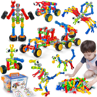 Kids STEM Building Toys for 3 4 5 6 7 8+ Year Old Boy Girl Birthday Gift 125 Pcs Preschool Classroom