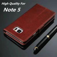 Azns Note5 Luxury Wallet case for Samsung Galaxy Note 5 N9200 case Flip leather Phone cover Card Holder holster phone shell