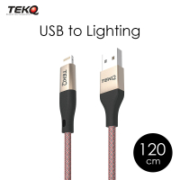 【TEKQ】uCable iPhone lightning USB 2.4A蘋果高速手機充電線 120cm傳輸線(支援MFi認證 Apple蘋果快充)
