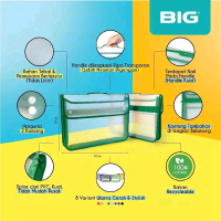 BIG Tas Map 2 Kancing/ School Bag/ Tas Sekolah/ Folio/ F4 TS-7010