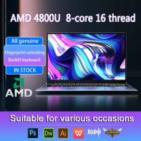 CARBAYTA Max Ram 32GB Rom 2TB SSD Metal Computer 5G Wifi Bluetooth AMD Ryzen 7 4800U Windows 10 11 Pro Gaming IPS Laptop