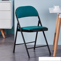 摺疊靠背椅子辦公靠椅家用餐椅超輕簡易會議宿舍電腦椅便攜凳子AQ