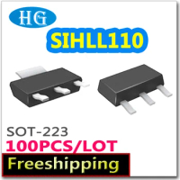 smd SIHLL110 100pcs/lot SOT223 N-channel 100V 1.5A pdf inside mosfet