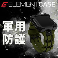 美國 Element Case Special Ops Apple Watch 第7代 45mm 特種行動一體型防摔殼錶帶 - 軍綠/黑色