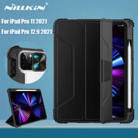 For iPad Pro 12 9 Case NILLKIN 2022/2021 Magnetic Case For iPad Pro 11 2022/2021 Camera Protection Cover With Pencil Holder