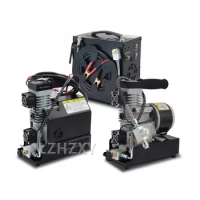 4500Psi 30MPA PCP Air Compressor with Wire Spool Built-in 12V Power Adapter &amp; Fan Auto-stop for PCP Scuba Tank