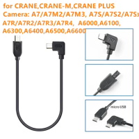Micro USB to Multi USB Camera Control Cable for ZHIYUN Crane M Plus Crane-M &amp; Sony A7 A7S A7R II III IV A6600 A6500 A6400 A6300