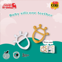 Yoppo Baby - Teether Gelang Jerapah + Case / Mainan Gigitan Bayi BPA Free Putih