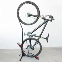 Bicycle Parking Rack Mountain Bike Plug-in L-Type Parking Rack Maintenance Rack Vertical Mountain Bike Display Support