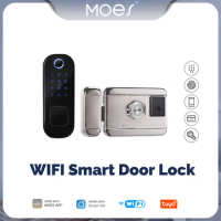 MOES WiFi Tuya Smart Door Fingerprint Lock Smart Home Lock Digital Door Lock Support Password For Home Hotel Security