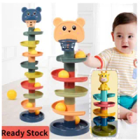 5 Layer 7 Layer 9 Layer Fun Rolling Slide Ball Stack Tower Gliding Ball Baby Children Early Educatio