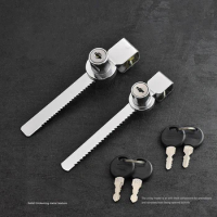 1Pcs Zinc alloy Serrated lock Master key for Glass Sliding Cabinet Door Display Cabinet anti-theft Lock Sawtooth Lock