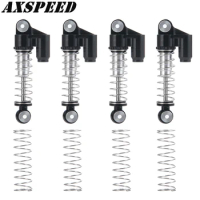 AXSPEED SCX24 RC Car Shock Absorber Metal Double Cylinder Dampers for 1:24 Axial SCX24 90081 NEW Upgrade Parts