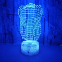 Dentiste Decoration Teeth Dental 3d Led Night Lights For Bedroom Tooth Desk Lava Lamp Clinic Office Decor