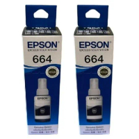EPSON T664100 T664 黑色 原廠墨水匣《二入組》