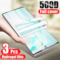 3Pcs Hydrogel Film for Samsung Galaxy A14 A34 A54 A02 A12 A52 A72 A03 A13 Screen Protector for S21 S22 S23 Plus