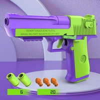 Toy gun decompression toys can be thrown shell launch soft bullet gun Desert Eagle pistol children's toy guns