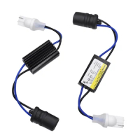 100pcs T10 adapter Canbus Error Free Resistor LED Decoder Warning Error Canceller T15 W5W LED Bulbs