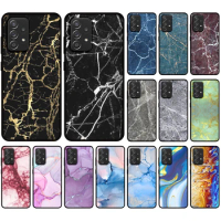 EiiMoo Silicone Phone Case For Huawei P30 P20 P40 P50 Pro Plus Lite E 5G Luxury Granite Marble Stone Texture Photo Back Cover