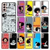 fundas Mafalda Phone Cover For samsung galaxy S24 ULTRA S23PLUS S21 S20fe S20ULTRA S21Fe S22PLUS S23ULTRA cases Cellphones
