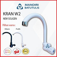 Keran Air Angsa Pvc Soligen W2 / Kran Angsa / Kran Dapur HITAM