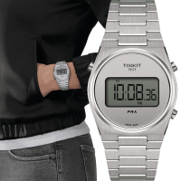 TISSOT 天梭 官方授權 PRX Digital 數位石英手錶 520送禮推薦-35mm T1372631103000