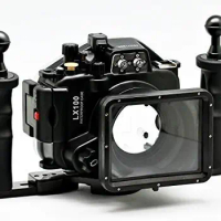 Meikon LX100 Waterproof Underwater Housing Camera Diving Case Cover For panasonic DMC-LX100 + Aluminium underwater tray / Grip